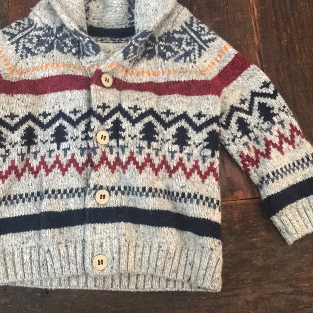 H&M L.O.G.G. | Toddler Boy Fair Isle Cardigan
